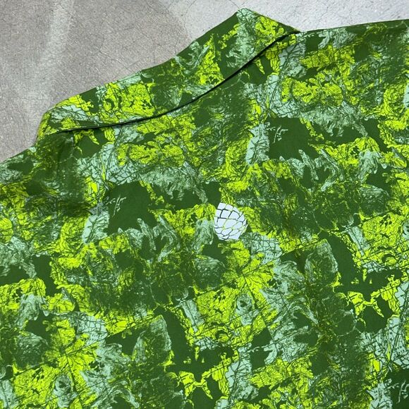 Stio Shirt Mens XL Green Camo Stretch Snap Short Sleeve Camp Snap Shirt Outdoor - Picture 12 of 12